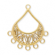 Benodigdheden van Stainless steel Roestvrij staal (RVS) hangers drop with 7 loops Gold