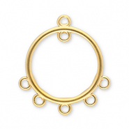 Benodigdheden van Stainless steel Roestvrij staal (RVS) hangers round with 6 loops Gold