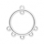 Benodigdheden van Stainless steel Roestvrij staal (RVS) hangers round with 6 loops Silver