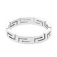 Ringen van Stainless steel Roestvrij staal (RVS) Silver
