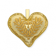 Musthave hangers heart with leaf motifGold