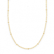 BY31&reg; Schakelkettingen van Stainless steel Roestvrij staal (RVS) with spheres Gold