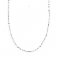 BY31&reg; Schakelkettingen van Stainless steel Roestvrij staal (RVS) with spheres Silver
