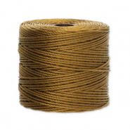 Nylon S-Lon rijgdraad 0.5mm Antique gold