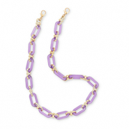 Musthave telefoonkoord van acryl Lavender purple-gold