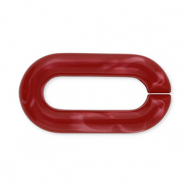 Acryl losse schakels 20mm Bordeaux