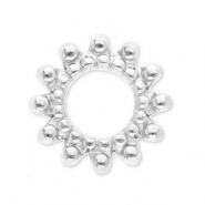 Benodigdheden van Stainless steel Roestvrij staal (RVS) bedels / tussenstuk Bali ring Silver