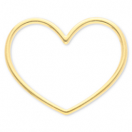 Benodigdheden van Stainless steel Roestvrij staal (RVS) tussenstuk heart Gold