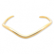 Armbanden van Stainless steel Roestvrij staal (RVS) bangle Gold