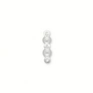 Onderdelen 925 zilver kalotjes 4mm Silver