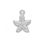 Bedels van Stainless steel Roestvrij staal (RVS) starfish Silver