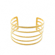Armbanden van Stainless steel Roestvrij staal (RVS) bangle Gold