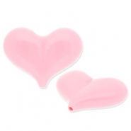 Kralen van acryl heart Pink