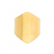 Ringen van Stainless steel Roestvrij staal (RVS) Gold