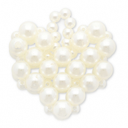 Statement hangers heart White