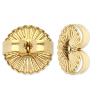 Benodigdheden van Stainless steel Roestvrij staal (RVS) oorbellen stoppers Gold