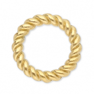 Benodigdheden van Stainless steel Roestvrij staal (RVS) dichte ring 8mm Gold