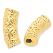 Kralen van stainless steel Roestvrij staal (RVS) tube Gold