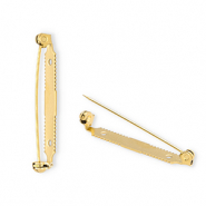 Benodigdheden van Stainless steel Roestvrij staal (RVS) brochespeld Gold