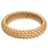 Armbanden bangle rotan Natural beige