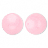 20 mm kralen van acryl round Pink-marble