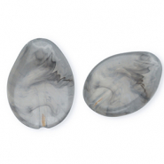 Kralen van acryl drop Grey-marble