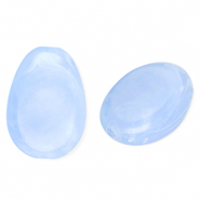 Kralen van acryl oval Blue-marble