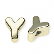 Acryl letterkralen letter Y Gold