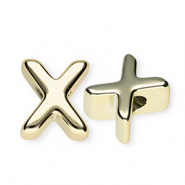 Acryl letterkralen letter X Gold