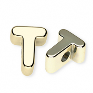 Acryl letterkralen letter T Gold