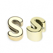 Acryl letterkralen letter S Gold