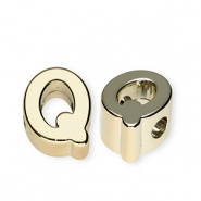 Acryl letterkralen letter Q Gold