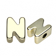 Acryl letterkralen letter N Gold