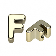 Acryl letterkralen letter F Gold