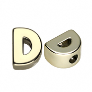 Acryl letterkralen letter D Gold