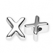 Acryl letterkralen letter X Silver