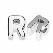 Acryl letterkralen letter R Silver