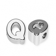 Acryl letterkralen letter Q Silver