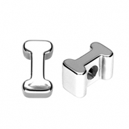 Acryl letterkralen letter I Silver