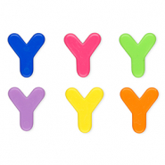 Acryl letterkralen letter Y Multicolour
