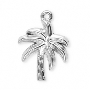 Bedels van Stainless steel Roestvrij staal (RVS) palmtree Silver