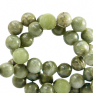 Natuursteen kralen serpentijn 8mm Olive green
