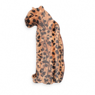 Haaraccessoires haarklem leopard Pearl shine brown-black