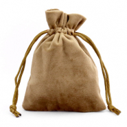 Velvet sieradenzakje Brown