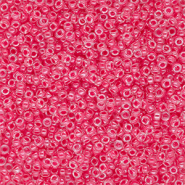 Miyuki 15/0 rocailles Carnation Pink Lined Crystal 15-0208