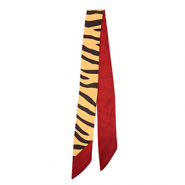 Bandana sjaal with zebra print Camel-dark brown-rust red