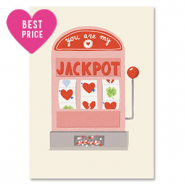 BY31&reg; Kaartjes voor sieraden "Jackpot" Off white-red-pink