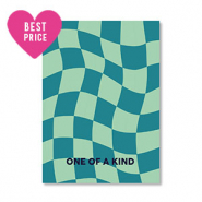 Kaartjes voor sieraden "One of a kind" Turquoise-blue