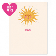 Kaartjes voor sieraden "for you" White-yellow