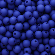 6 mm kralen van acryl Royal blue